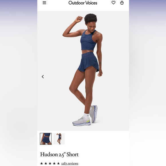 Outdoor Voices Hudson 2.5” short in forest green, like-new & excellent condition - Picture 4 of 5